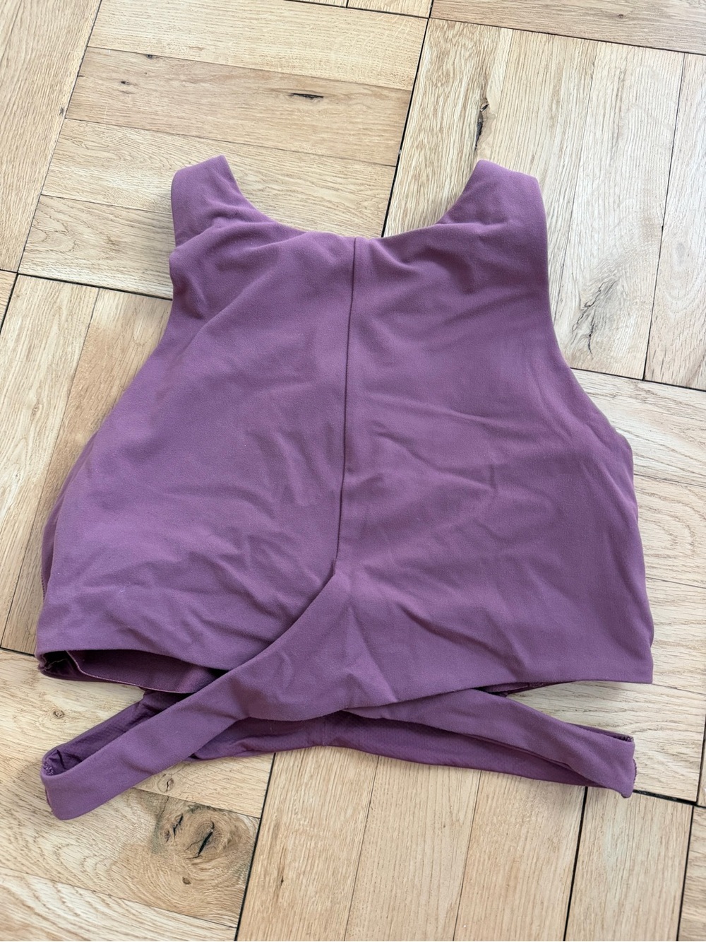 Athleta Mauve Cropped Workout Top